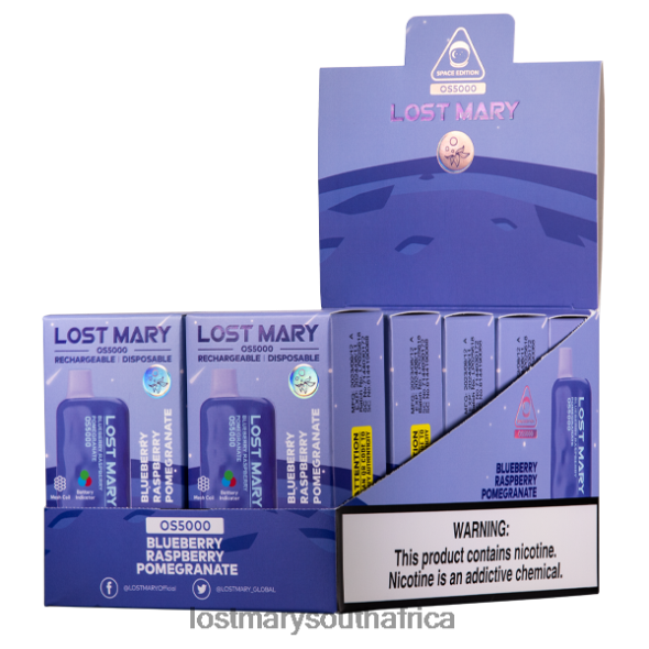 LOST MARY OS5000 Blueberry Raspberry Pomegranate - Lost Mary Vape Price L6R88J83