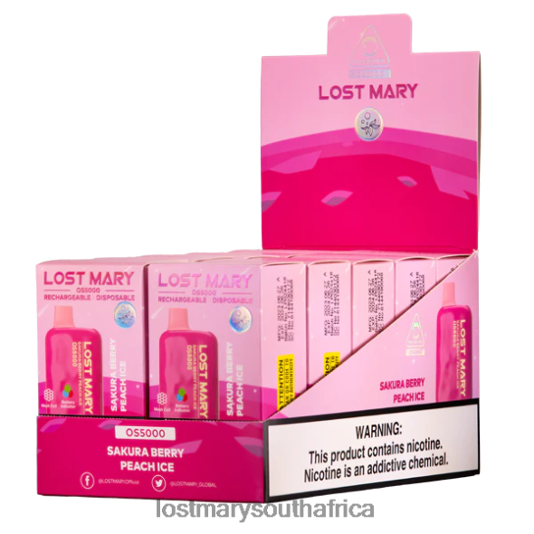 LOST MARY OS5000 Sakura Berry Peach Ice - Lost Mary Vape L6R88J61