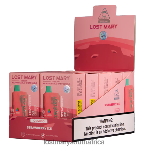 LOST MARY OS5000 Strawberry Ice - Lost Mary Vape Sale L6R88J67