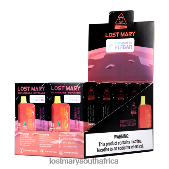 LOST MARY OS5000 Strawberry Pina Colada - Lost Mary Website L6R88J70